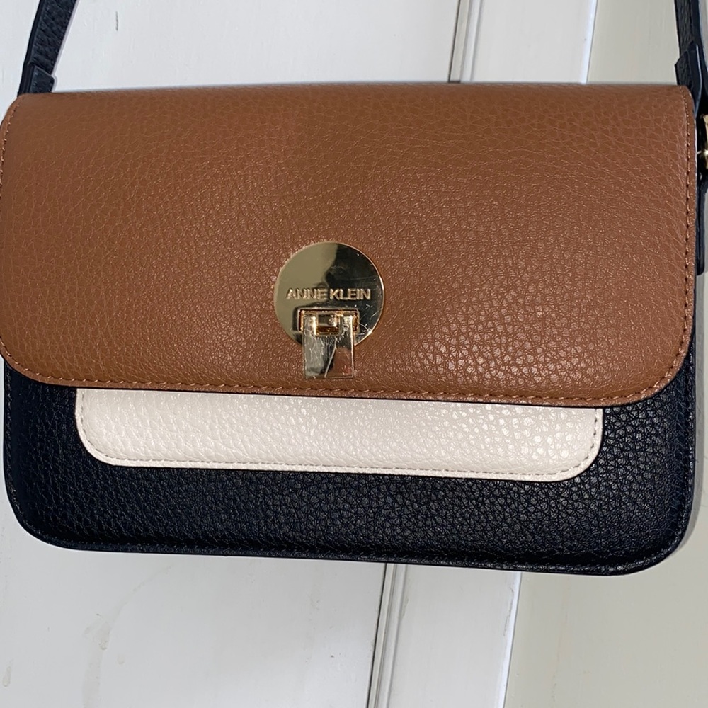 Anne Klein Brown, Black, and White Women's Bag